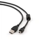 Кабель Cablexpert Premium USB - mini USB V 2.0 (M/M), ферит, 1.8 м, чорний (CCF-USB2-AM5P-6) - изображение 1
