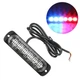 Стробоскоп-мигалка 6 LED 12-24V 1шт красно-синий (проблесковый маячок) - изображение 1