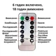 Светодиодная штора гирлянда USB LED Капля росы на проволоке 3х2 м на 200 лампочек теплый свет - изображение 3