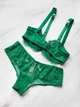 Комплект женского кружевного белья Victoria's Secret Зеленый (А-827 А-834 80C/M) - изображение 4