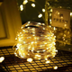 LED гирлянда новогодняя 100LED 10м цвет Теплый Белый режимы статика и мерцание от батареек - изображение 10