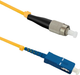 Patchcord światłowodowy Qoltec FC/UPC - SC/UPC Singlemode 9/125 G652D Simplex 0.5 m Żółty (5901878543147) - obraz 1