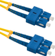 Patchcord światłowodowy Qoltec SC/UPC - SC/UPC Singlemode 9/125 G652D Duplex 1 m Żółty (5901878540009) - obraz 1