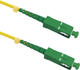 Patchcord światłowodowy Qoltec SC/APC - SC/APC Singlemode 9/125 G652D Simplex 5 m Żółty (5901878542843) - obraz 1