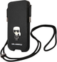 Etui-torba Karl Lagerfeld Saffiano Ikonik Karl`s Head Black (3666339018719) - obraz 1