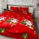 Новорічна постільна білизна "Щасливого Різдва" NoviTeks 1.5-спальне 150х220 см Бязь Gold (АН05-2) - зображення 3