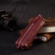 Женская бордовая ключница из натуральной кожи GRANDE PELLE (bg116fash67) - изображение 7