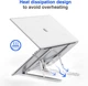 Підставка для ноутбуків і планшетів Stabletron Aluminum Laptop Stand ST11 для MacBook з підвищеною стійкістю, розкладна конструкція + чохол для зберігання в комплекті (колір siilver) - изображение 2