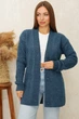 Женский вязаный кардиган MarSe 230 44-52 джинс (230 джинс ) - изображение 1
