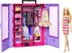 Игровой набор Mattel Барби Модный Шкаф гардероб с одеждой обувью и куклой Barbie Fashionistas Ultimate Closet (HJL66) - изображение 1