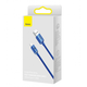 Кабель Baseus Crystal Shine Series USB to Type-C 100W 1.2m Blue (CAJY000403) - изображение 5