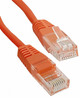 Patchcord Qoltec Crossover Cat 5e UTP RJ-45 1 m Pomarańczowy (5901878505466) - obraz 1