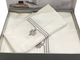 Комплект постельного белья Maison D'or Maison Deluxe Grey люкс сатин 220-200 см белый - изображение 4