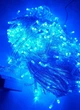 Гирлянда 15 метров нить на прозрачной проволоке 200 LED Синий цвет новогодняя гирлянда - изображение 2