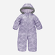 Kombinezon zimowy niemowlęcy Pinokio Winter Warm Overall 86 cm Fioletowy/Kwiaty (5901033309243) - obraz 1