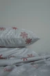 Комплект постільної білизни новорічна Турецька Фланель Байка Снігопад полуторний150х220 - зображення 4