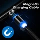 Кабель Магнітний Для Зарядки Телефона Смартфона 3в1 Magnetic MicroUSB+Type-C+Lightning 1м|3A| Чорний - зображення 5
