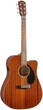 Электроакустическая гитара Fender CD-60SCE Dreadnоught Mahogany WN - изображение 3