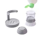 Щітка для посуду з дозатором для миючого засобу Cleaning Pot Brush з підставкою - зображення 8