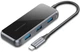 USB-хаб Vention 5 в 1 Type-C-USB-PD 4USB 3.0 87W 4K 30Hz 0.15 м Black (TFDHB) - зображення 2
