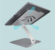 Підставка для планшета VHG D13 складна, Tablet Stand, Silver - зображення 6