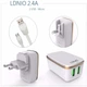 Сетевое зарядное устройства Ldnio A2204 2USB 2.4A с кабелем Micro - зображення 8