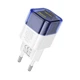 Сетевое зарядное устройство Hoco C125A Transparent PD20W/QC Type-C Прозрачный синий - изображение 1