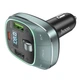 Автомобильный FM-трансмиттер модулятор HOCO Pole BT FM transmitter E76 |2USB/1Type-C, 45W/3A, PD/QC| Зеленый - изображение 3