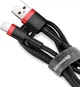 Кабель зарядный BASEUS Cafule Cable USB for Lightning 2м Red/Black (CALKLF-C19) - изображение 4