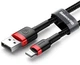 Кабель зарядный BASEUS Cafule Cable USB for Lightning 2м Red/Black (CALKLF-C19) - изображение 3