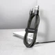Кабель для зарядки Baseus Cafule Cable нейлоновый USB-micro USB QC3.0 2.4A 0.5M Black/Grey (YM0721) - изображение 6