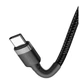 Кабель Baseus Cafule USB Type-C to USB Type-C Power Supply 2.0 100 Вт 20 В 5A 2 м Black/Grey (CATKLF-BLG1) - изображение 3