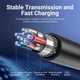 Кабель для синхронізації USB-MicroUSB-B 3.0 Vention PVC Round nickel-plated 5Gbps 1.5 м Black (YM0209) - зображення 5
