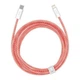 Кабель зарядный Baseus cable for iPhone USB Type C - Lightning Power Delivery 20W 2 м Orange (CALD000107) - изображение 3