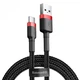 Кабель Baseus Cafule USB to USB Type-C 3A 1 м Red/Black (YM0368) - зображення 2