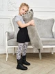 Мягкая игрушка обнимашка антистресс Британский Кот батон 70 см My Kigu Серый (9046) - изображение 6