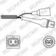 Лямбда зонд Delphi ES1024212B1 Audi 80, A6, 100; Fiat Panda, Tipo; Seat Ibiza, Toledo; Jaguar XJ; Volkswagen Golf, Jetta, Passat, Scirocco, Transporter; Ford Sierra 034906265, 034906265A, 034906265C - зображення 1