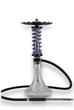Кальян Trumpet Hookah Rider фиолетовый , 55 см, нержавеющая сталь и стеклянная колба - изображение 1