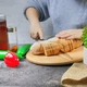 Ніж зубчастий кухонний для нарізки хліба з довгою пилкою з нержавіючої сталі 48 см - зображення 4