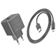 Зарядне мережеве Hoco CS11A USB 2.1A + кабель USB-Type-C для телефона/смартфона Чорний - изображение 3