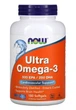 Омега 3 Now Foods рыбий жир Ultra Omega-3 500 ЕПК / 250 ДГК 180 капсул - изображение 1