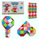 QiYi Rubik's Snake 60 pcs colorful | 105 cm | Змійка Рубіка 60 елементів | різнокольорова | 105 см - зображення 1