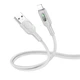 Кабель зарядки Hoco U120 (2.4A) (1.2M) USB to Lightning для пристроїв IP iOs Apple Сірий - изображение 1