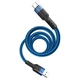 Кабель зарядки HOCO U110 (3A) (1.2M) USB-Type-C для телефона/смартфона Синій - изображение 3