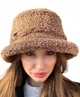 Панама тедді на флісі Zefur One size коричнева - изображение 2
