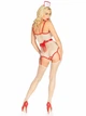 Еротичний костюм медсестрички для рольових ігор Leg Avenue Roleplay TLC Nurse розмір O/S білий - зображення 4