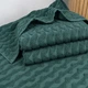 Комплект махровых полотенец Жаккардовых Волна 2шт GM Textile 50х90см, 70х140см 500г/м2 (Зеленый) - изображение 5