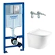 Комплект підвісного унітазу з кришкою Koller Pool Round Smart Rimless Tornado 3,0 та інсталяції Grohe Rapid SL 3в1 (38772001/RN-0490-RQ3) - зображення 1