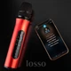 Мікрофон для караоке бездротовий блютуз із картою пам'яті Losso K6L Premium (K6 Plus Duet) червоний - зображення 3