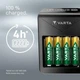 Універсальне ЗУ Varta LCD PLUG CHARGER+ (57687) +4x2100mAh, AA/AAA/"Крона", LCD, 4+1 канали, Blister - зображення 8